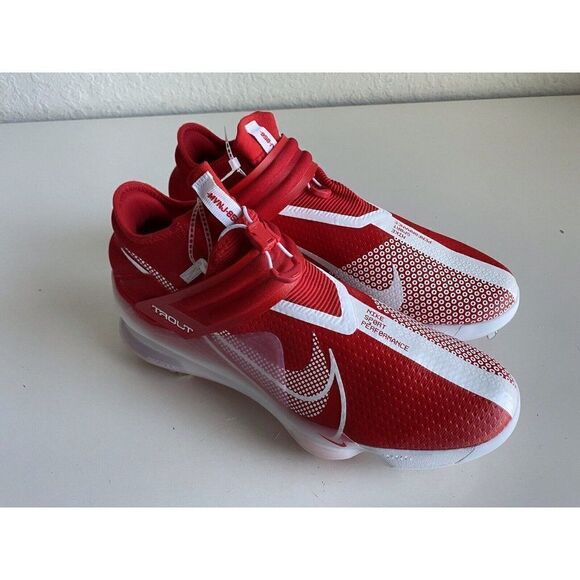 Nike Force Zoom Mike Trout 7 Baseball Cleats Red White CI3134-602 Men Size 13 - Picture 2 of 11